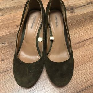 Target Olive Suede Wedges
